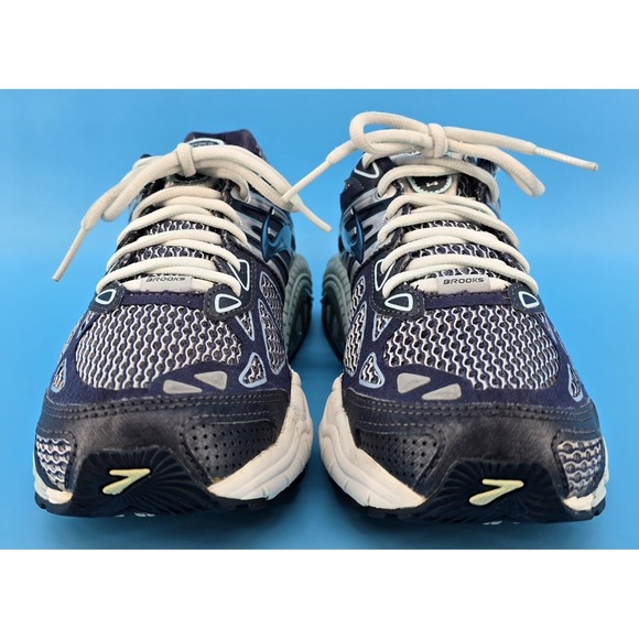 Brooks Ariel GTS 14 Running Shoes Women Sz 7.5 B Blue Silver Support Stability - Picture 3 of 8